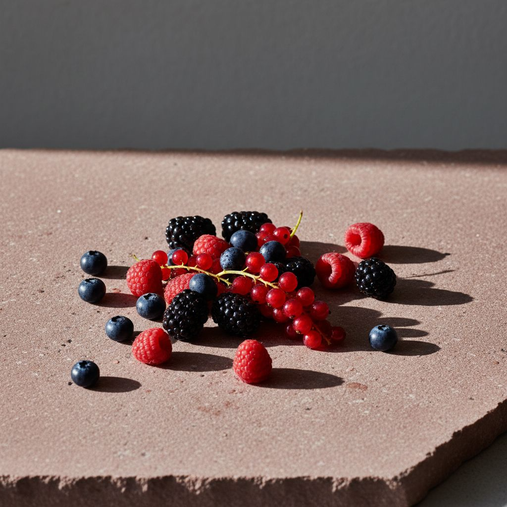 Ingredients for creatine and berry water kefir