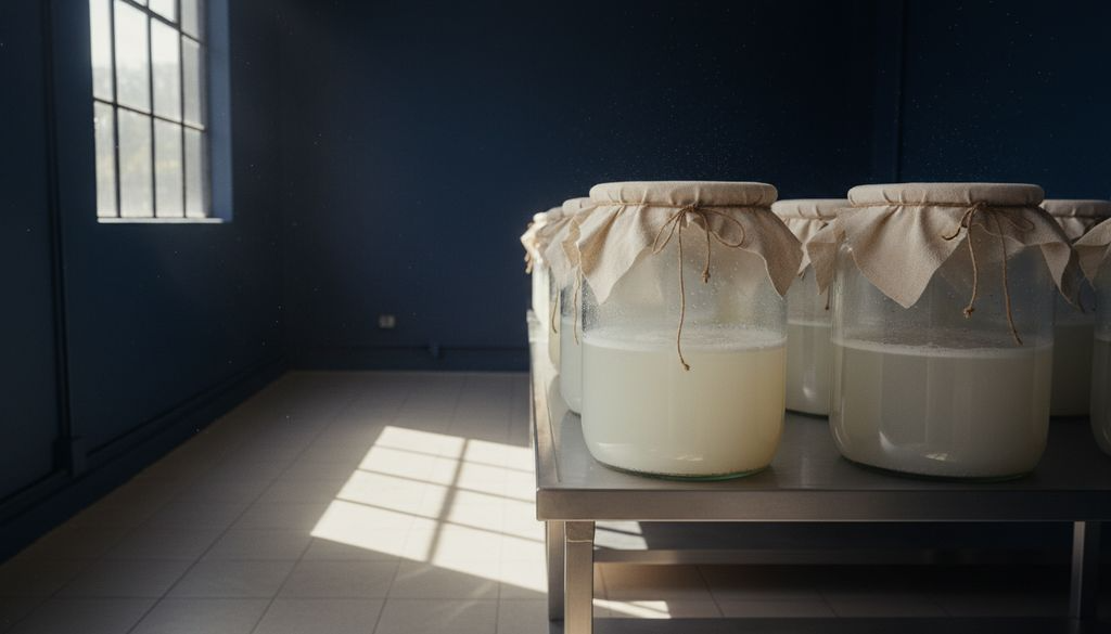 Glass fermentation vessels in the Ballinrobe production room